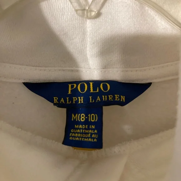 POLO Ralph Lauren White Kindness Graphic Hoodie Sz M - Picture 3 of 13